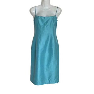 Laundry teal silk dress sz  12 Pet